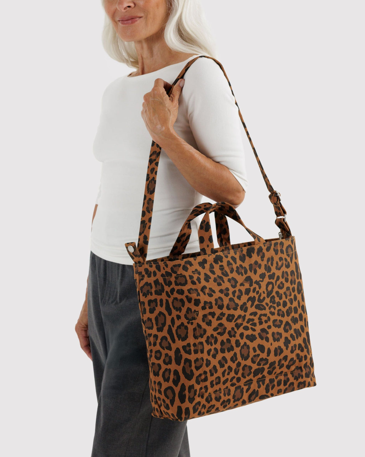 Horizontal Zip Duck Bag - Leopard - image 2