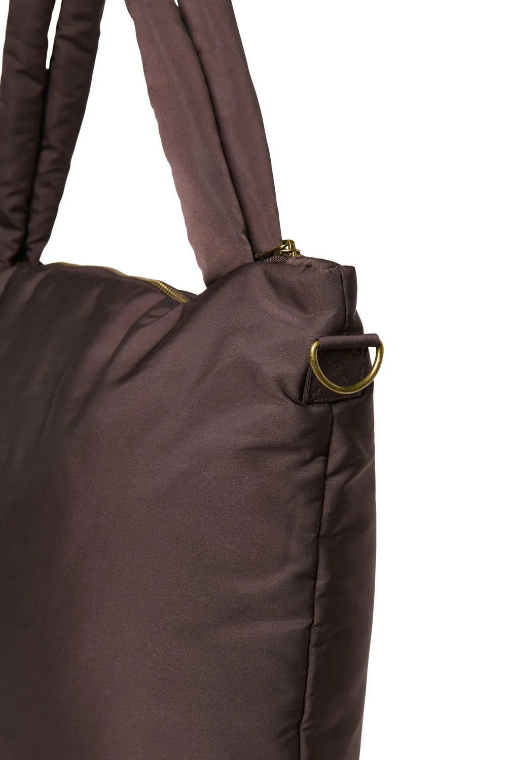 Braune gepolsterte Wickeltasche