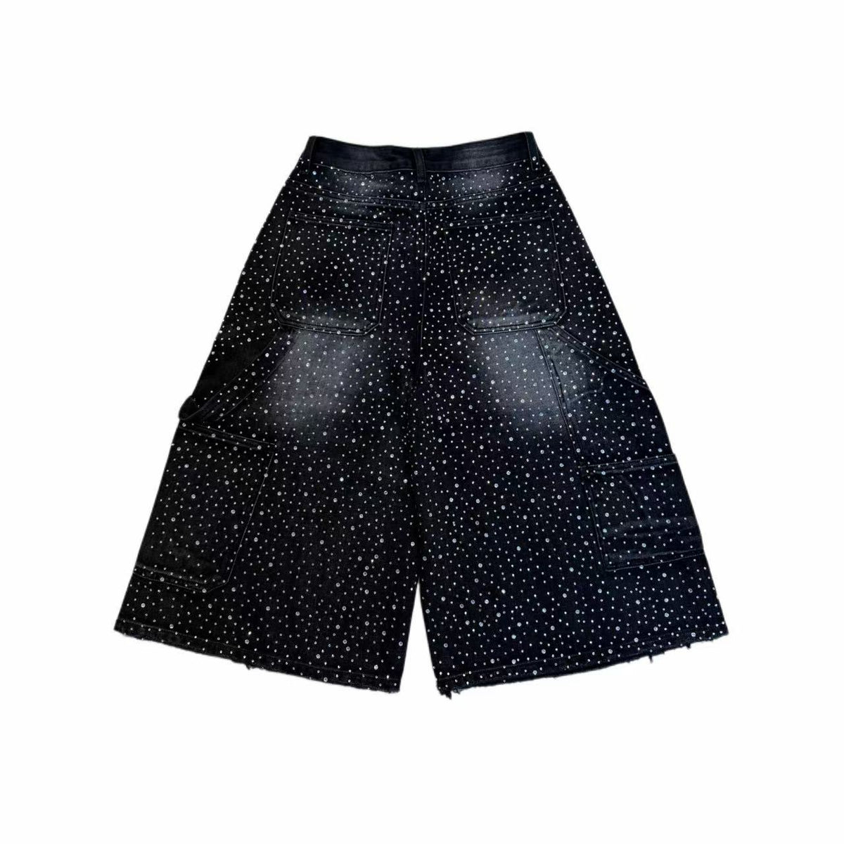 VYBES Rhinestone Meteor Jorts