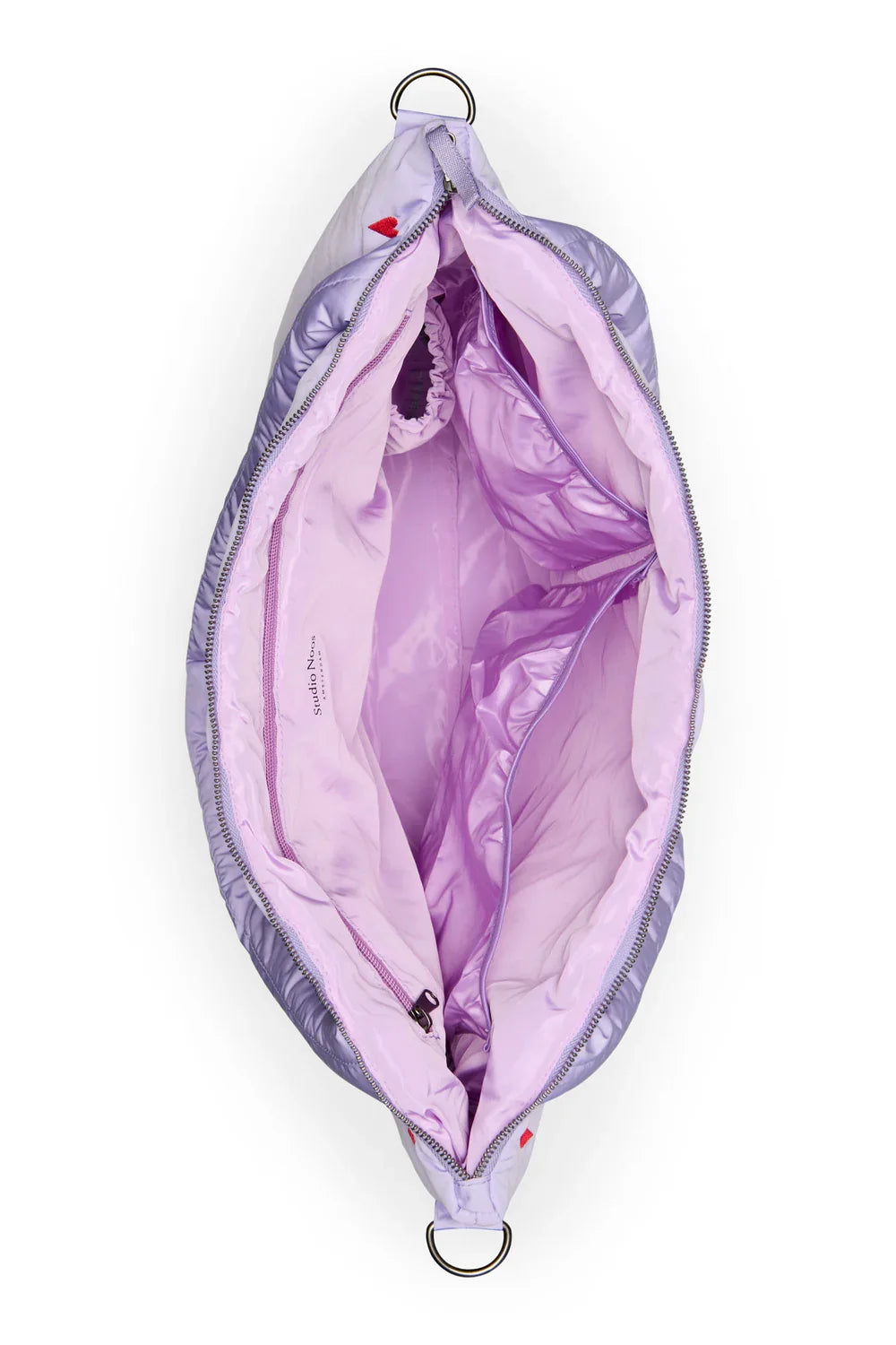 Hellblaue Herzen Flauschige Wickeltasche