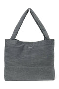 Grijze denim mombag
