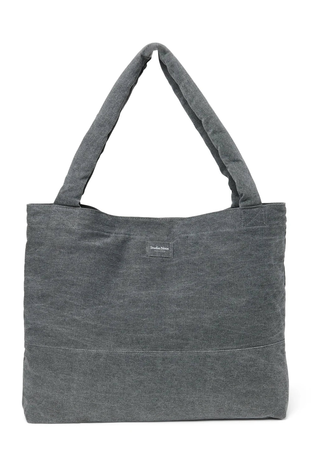 Grijze denim mombag