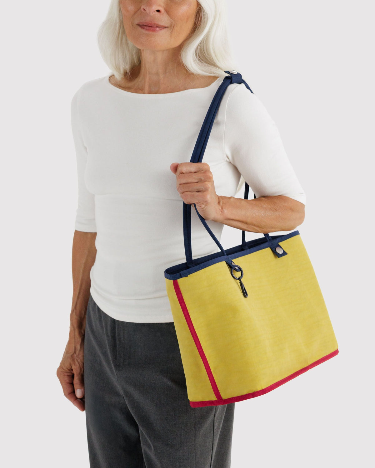 Medium Nylon Reversible Tote - Navy Mix - image 4