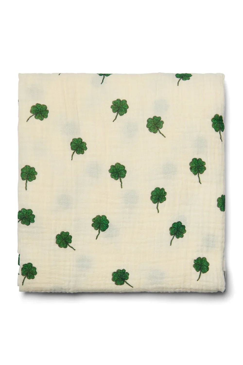 Light Blue Clover Swaddle Print Large