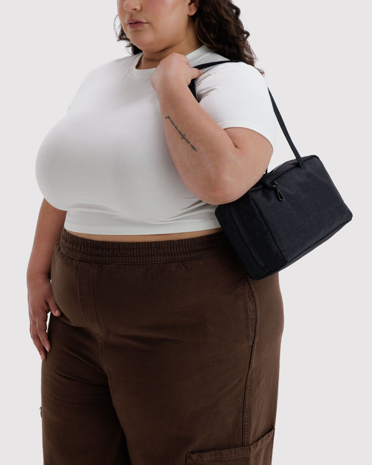 Nylon Bowler Bag - Black - image 2