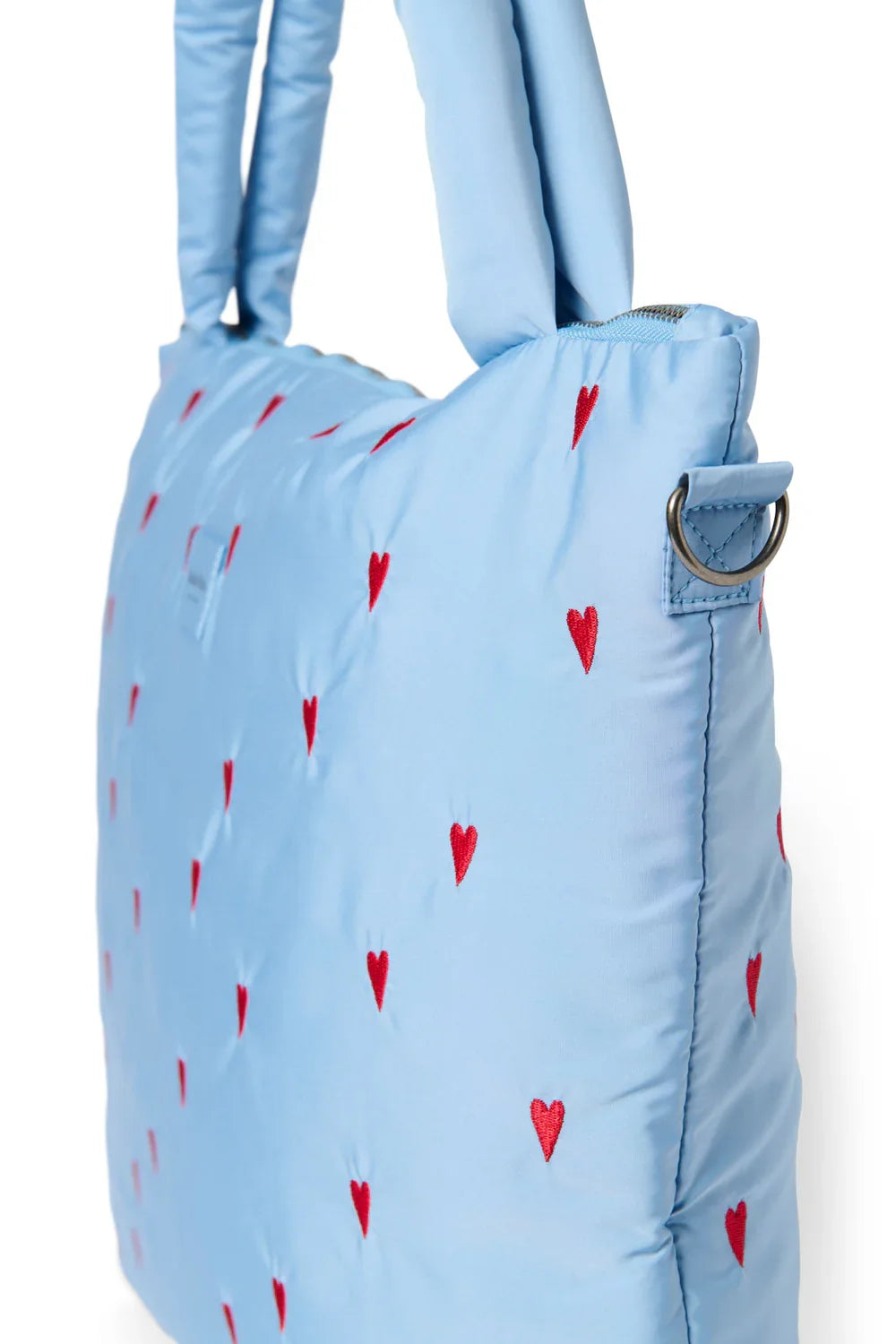 Hellblaue Herzen Flauschige Wickeltasche