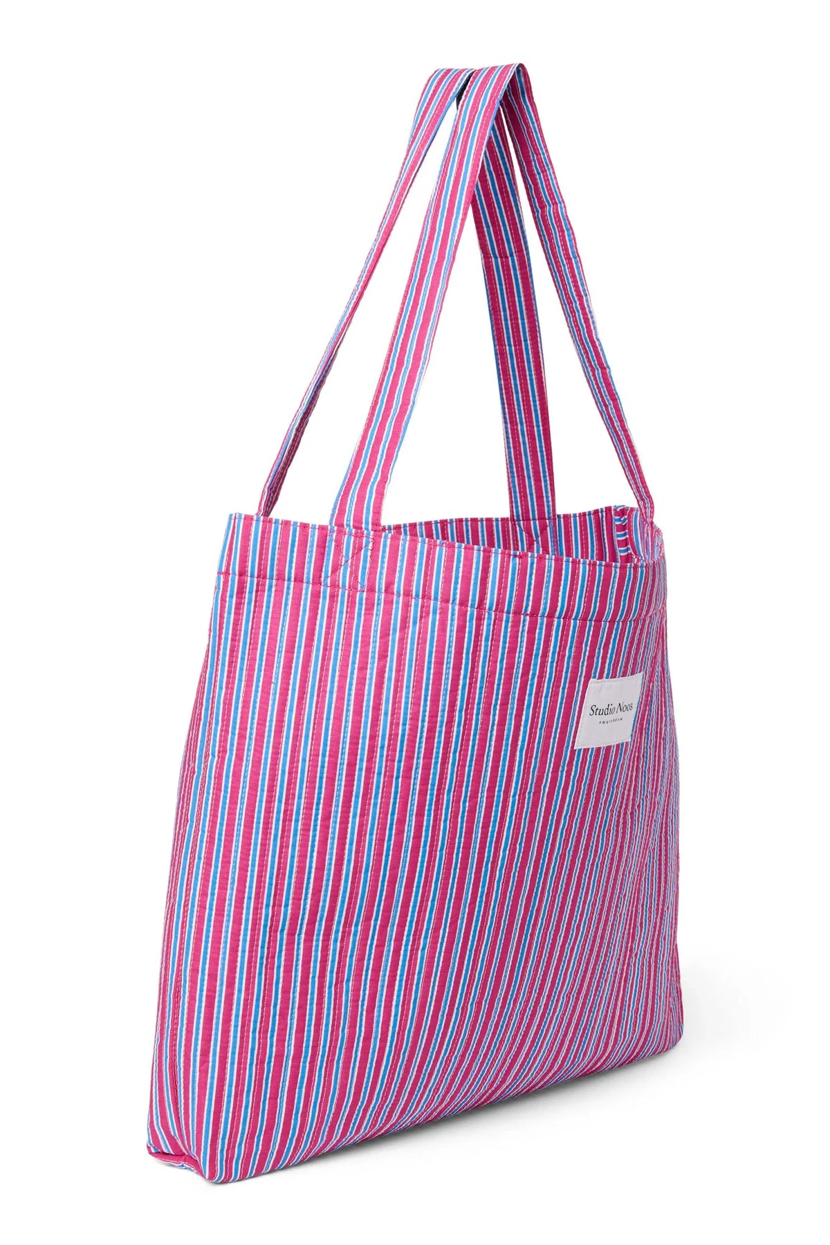 Popeline Gestreifte Wickeltasche | Buttergelb