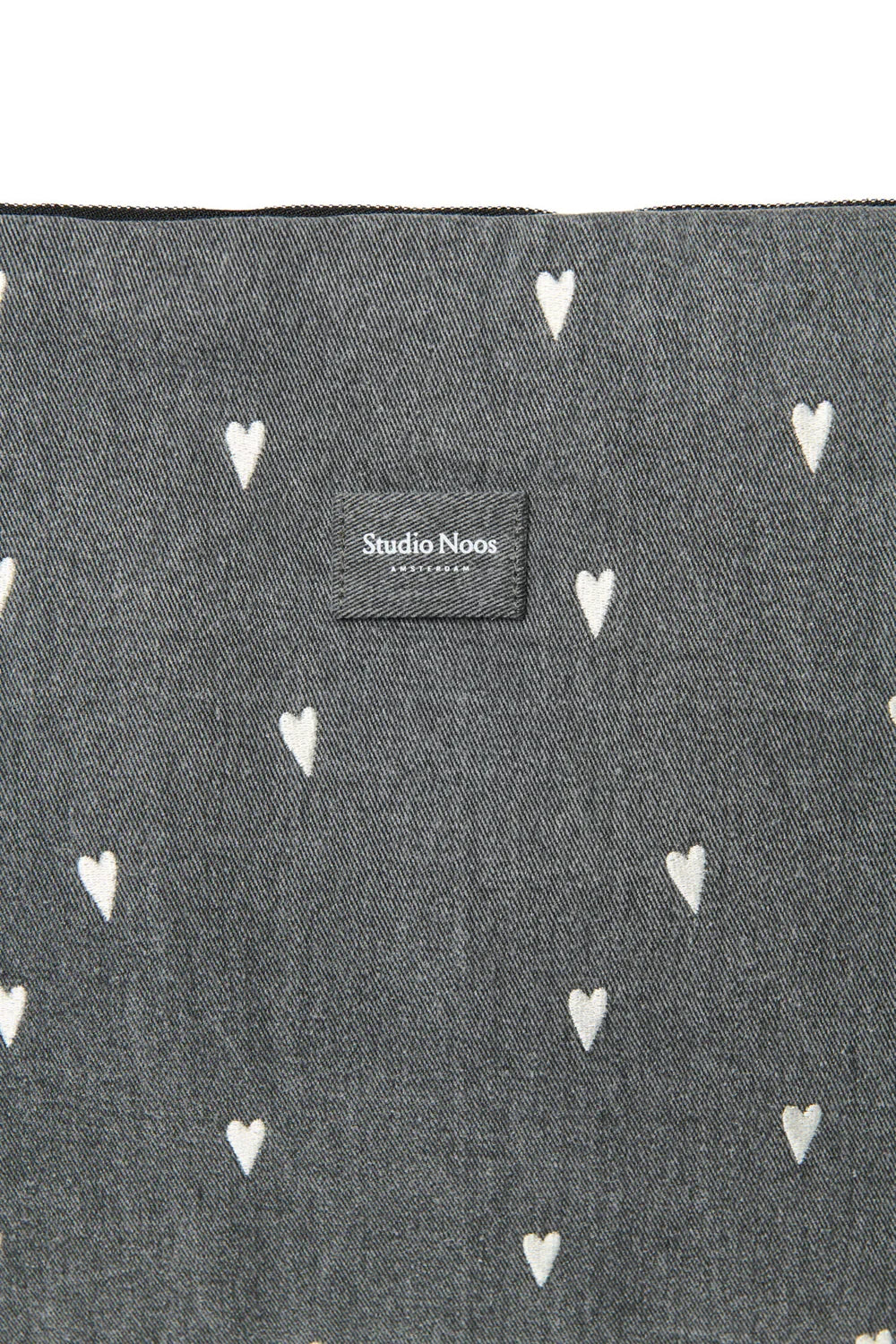 Graue Denim-Wickeltasche