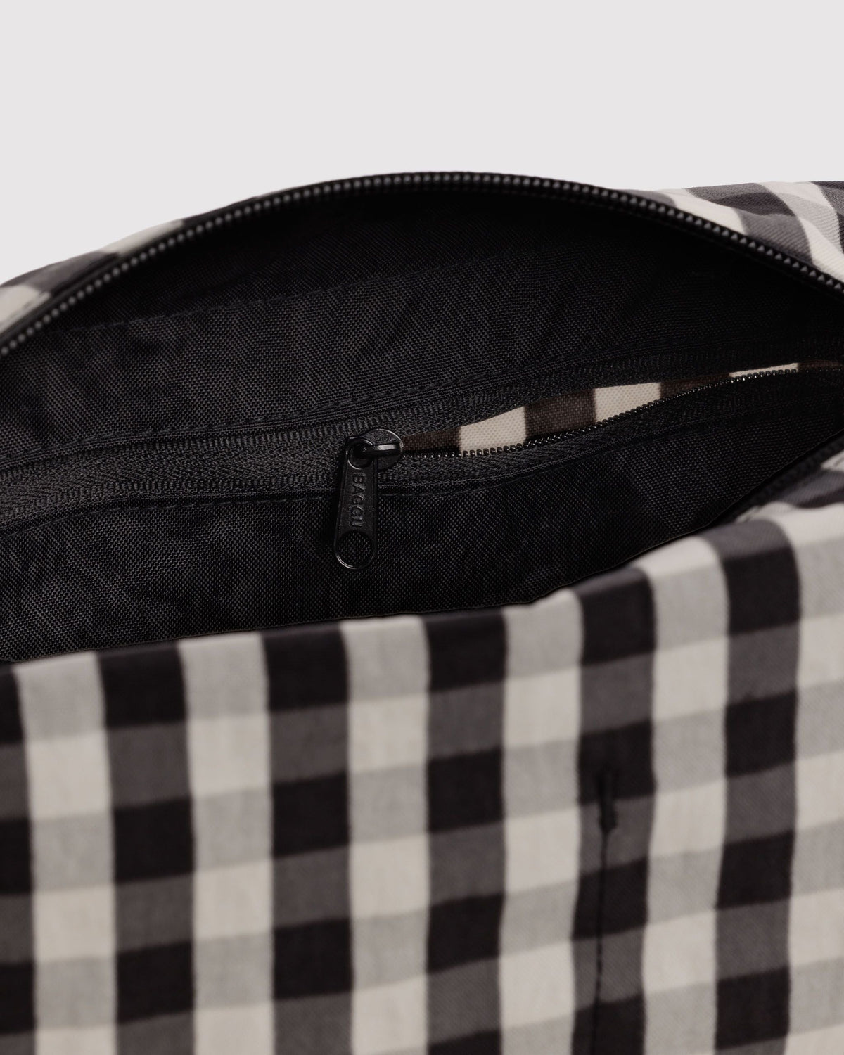 Dopp Kit - Black and Cream Gingham - image 3