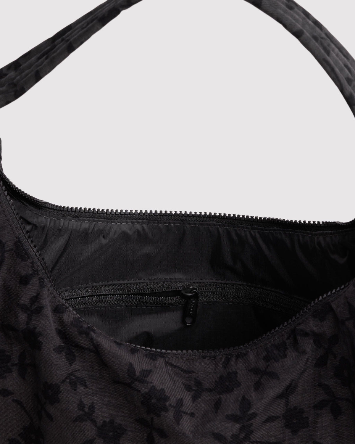 Nylon Shoulder Bag - Charcoal Ditsy Floral - image 4
