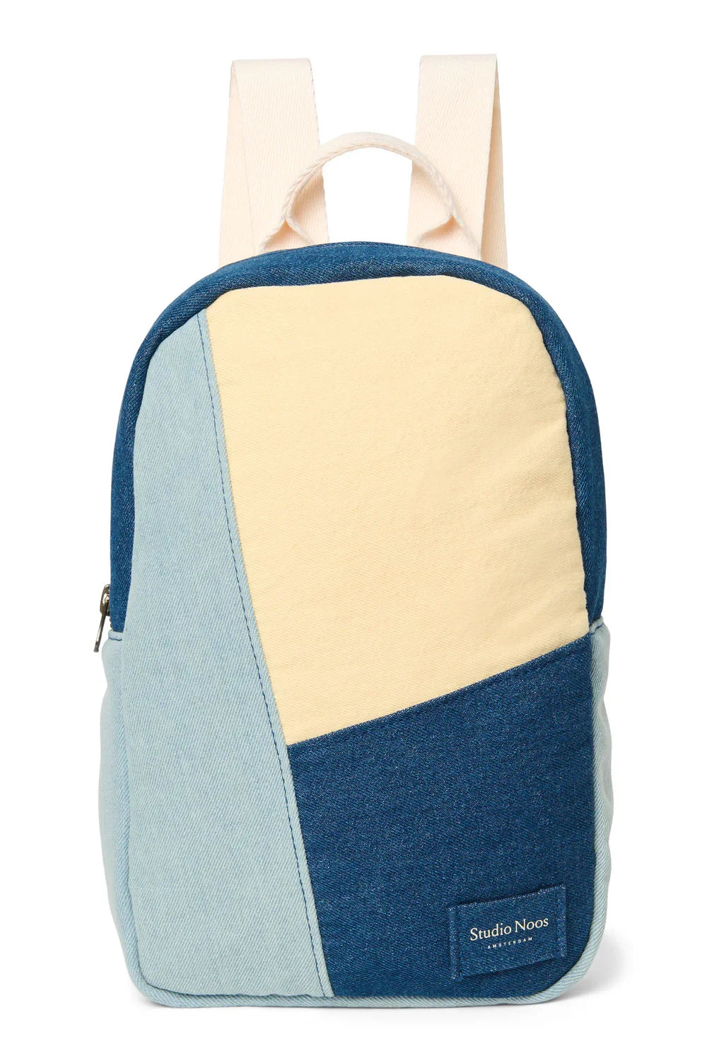Mini-Rucksack aus Jeans-Patchwork
