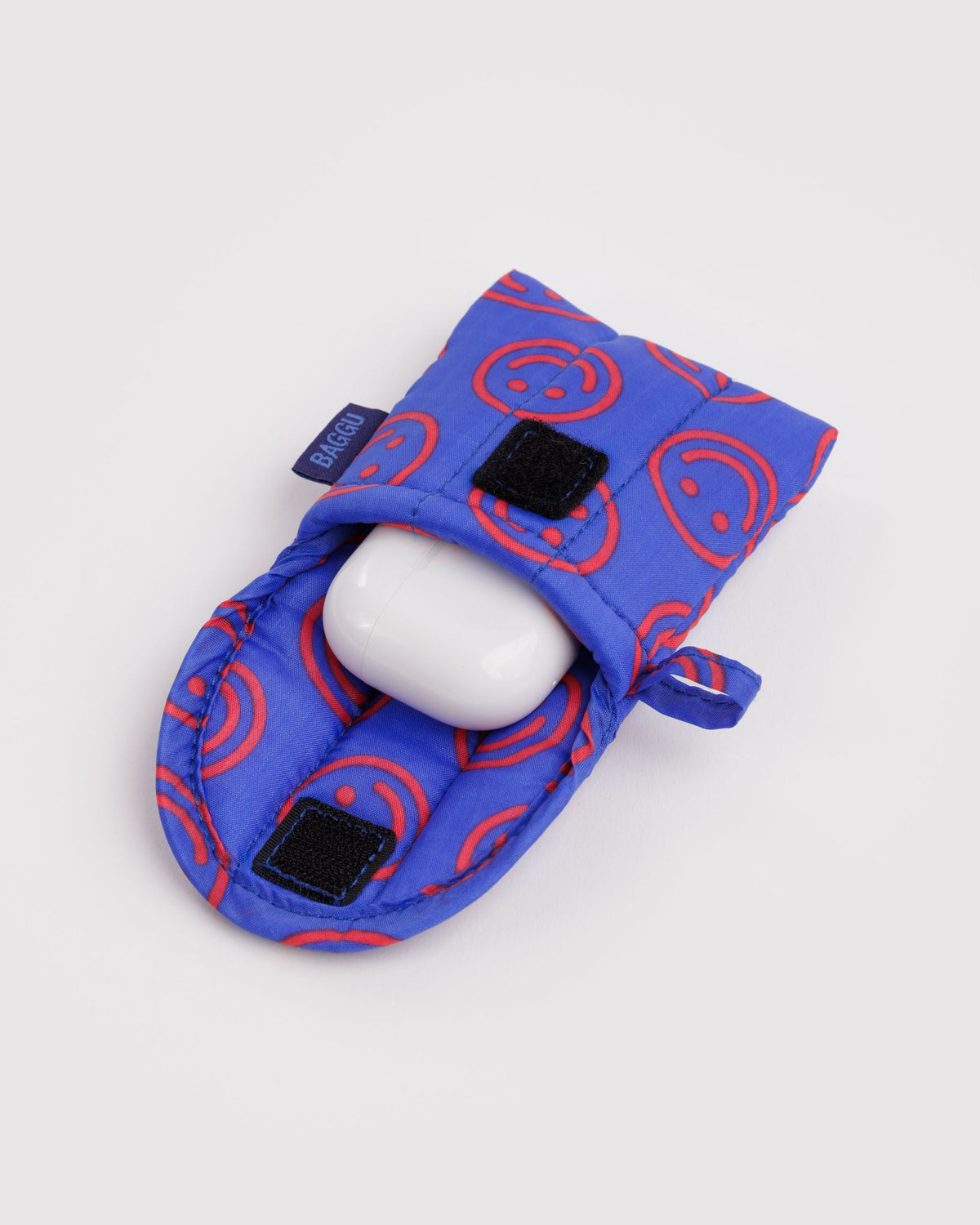 Puffy Earbuds Case - Mini Cobalt Happy - image 2
