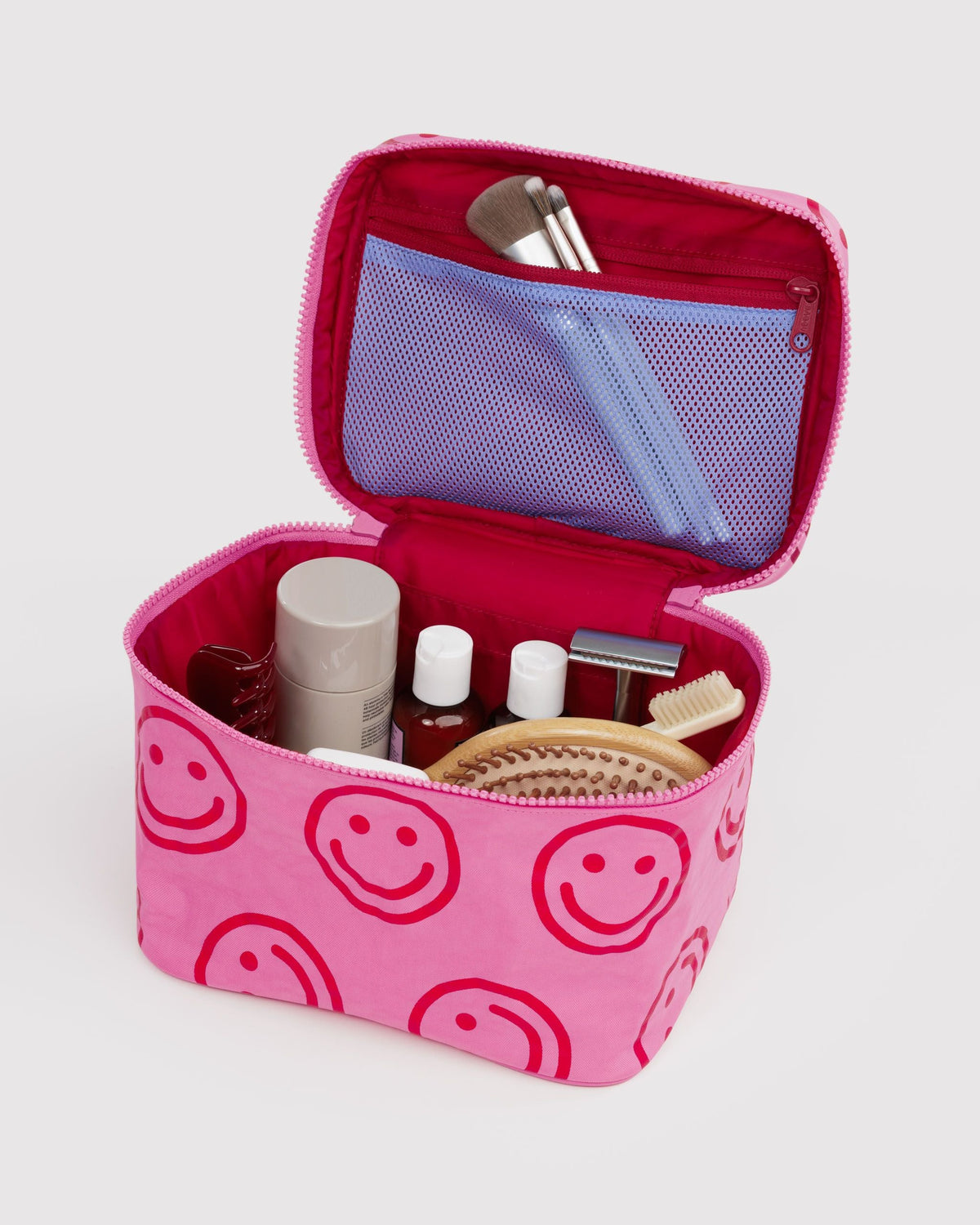 Large Cosmetic Case - Azalea Pink Happy - image 2