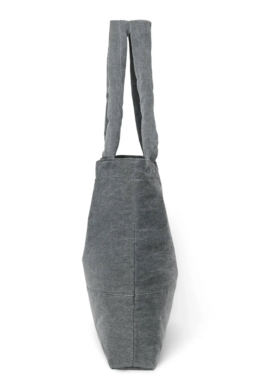 Grijze denim mombag