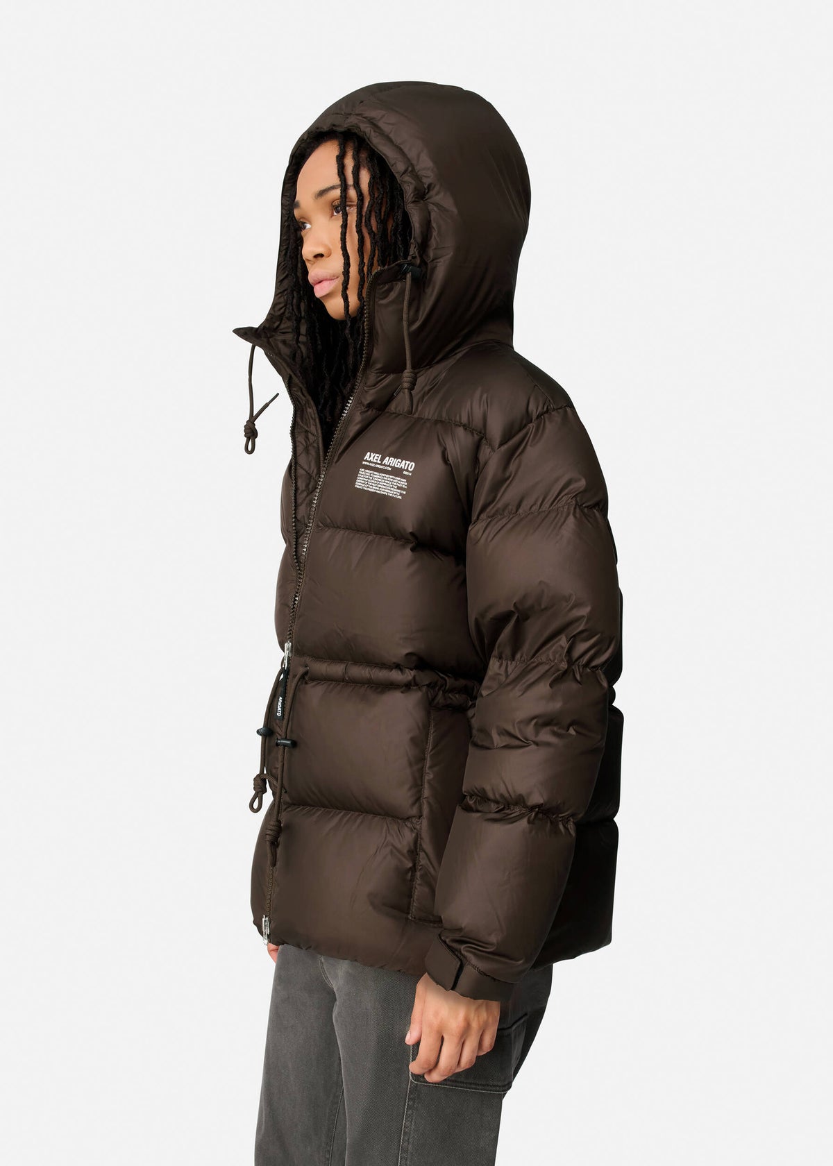 Rhode Down Jacket - Dark Brown - image 8