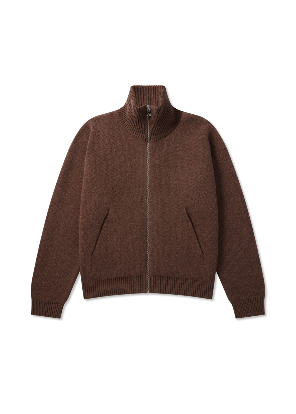 Core Zip-Up Sweater - Dark Brown - image 1