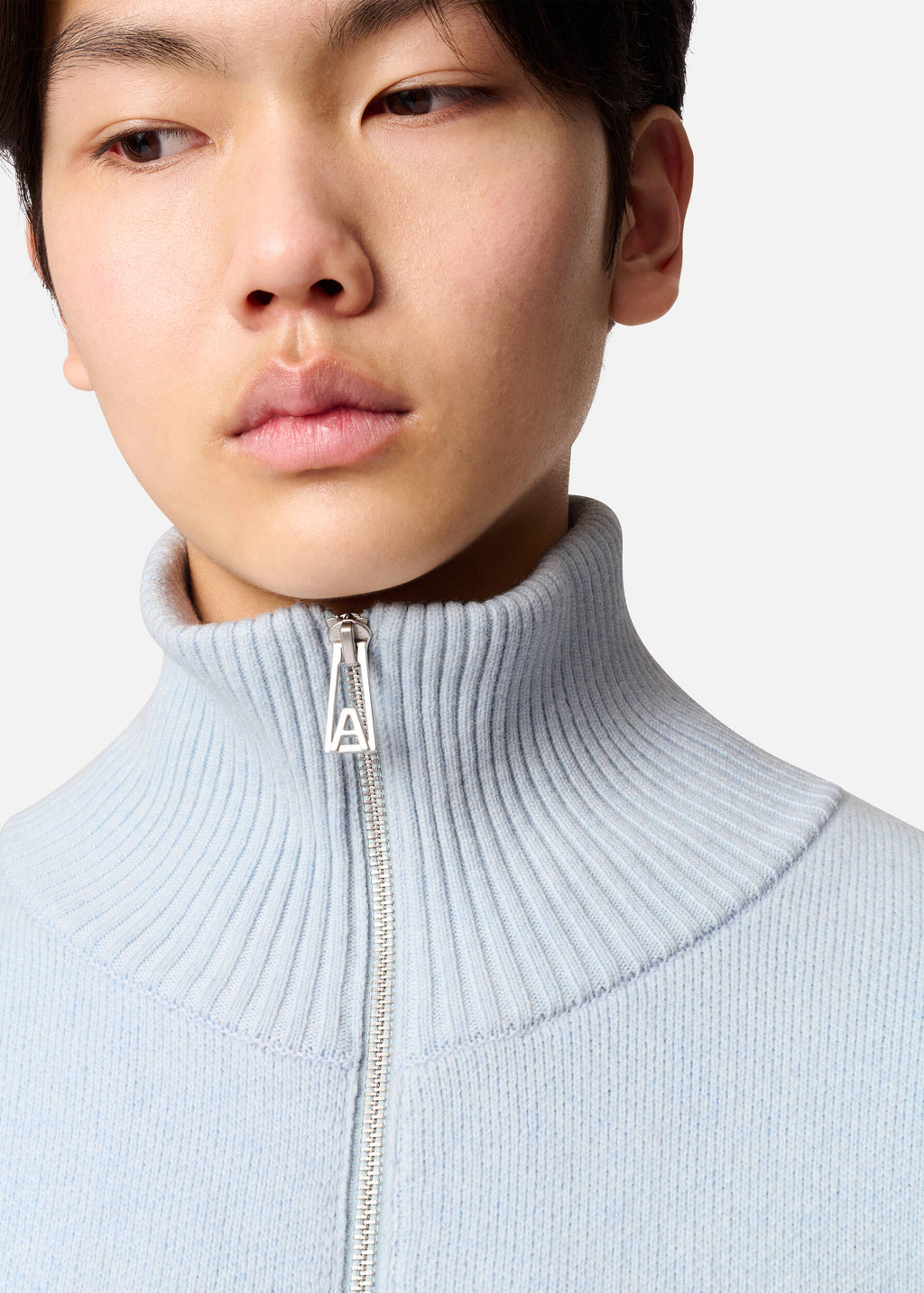 Core Zip-Up Sweater - Light Blue - image 6