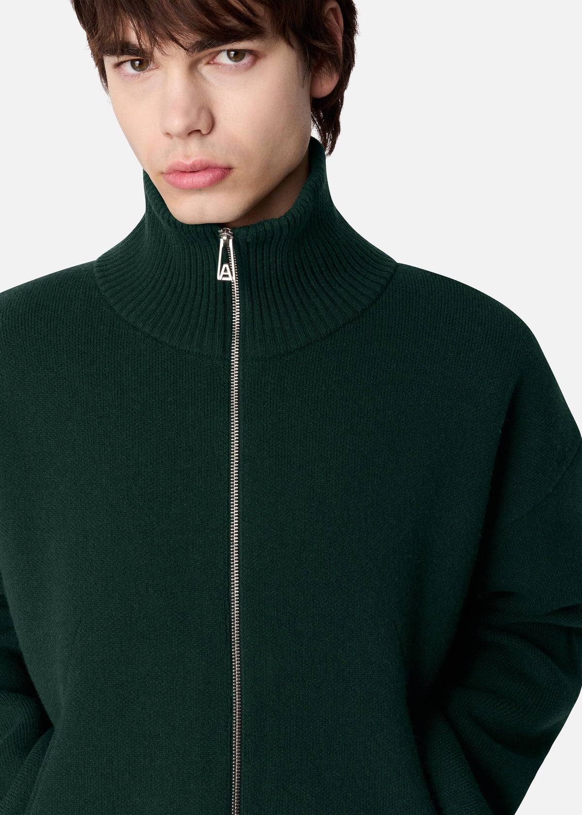 Core Zip-Up Sweater - Dark Green - image 6