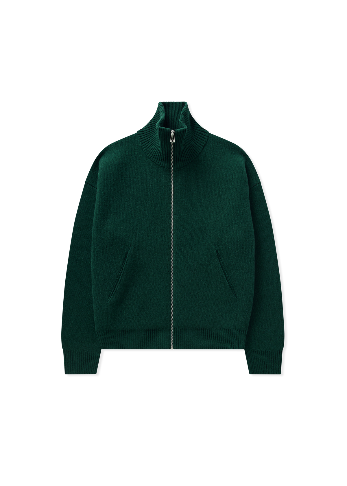 Core Zip-Up Sweater - Dark Green - image 1