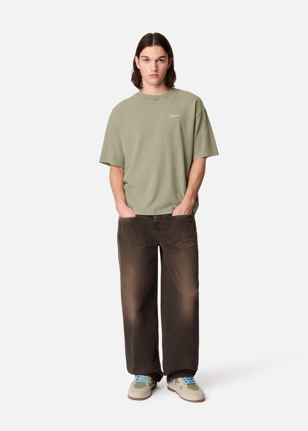 Honor Washed T-Shirt - Olive Green - image 4