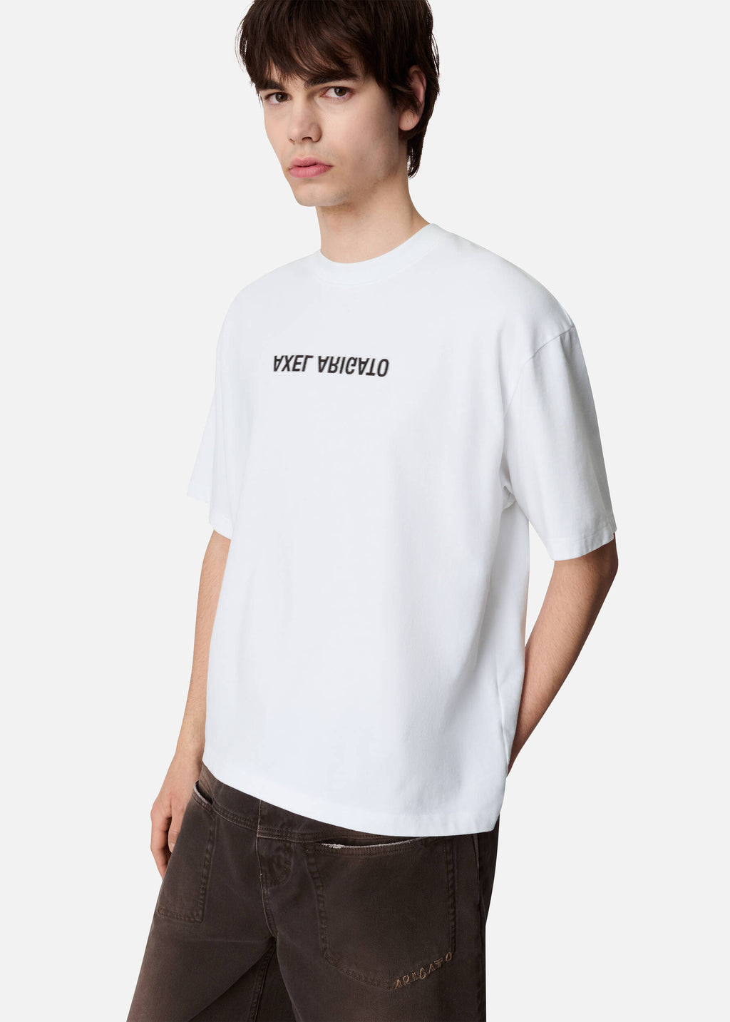 Distort Washed T-Shirt - White - image 5
