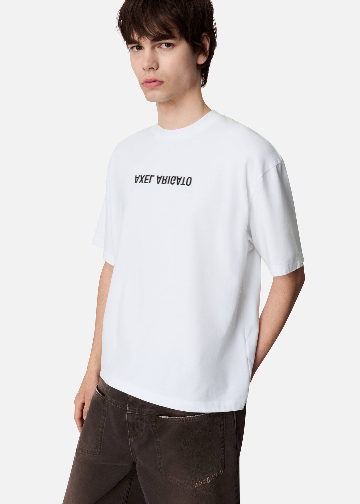 Distort Washed T-Shirt - White - image 5