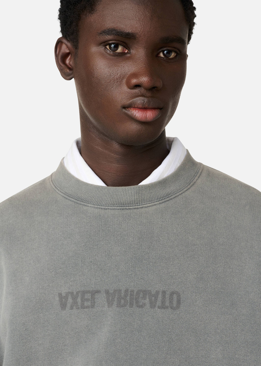 Distort Washed Sweatshirt - Steel Grey - image 5
