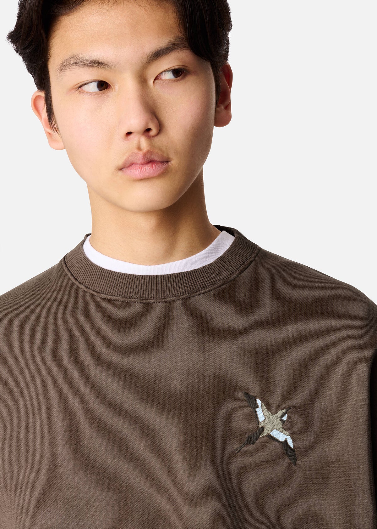 Micro Bee Bird Sweatshirt - Coffee Brown - image 5