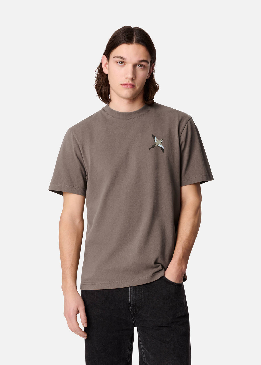 Micro Bee Bird T-Shirt - Coffee Brown - image 2