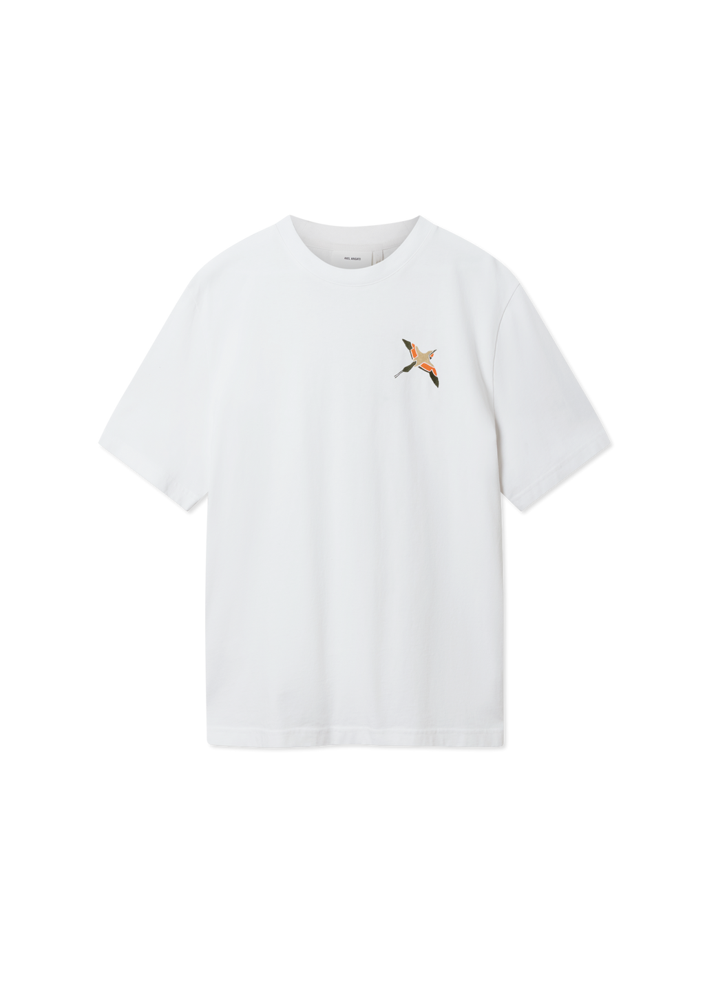 Micro Bee Bird T-Shirt - White/Orange - image 1