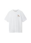 Micro Bee Bird T-Shirt - White/Orange - image 1