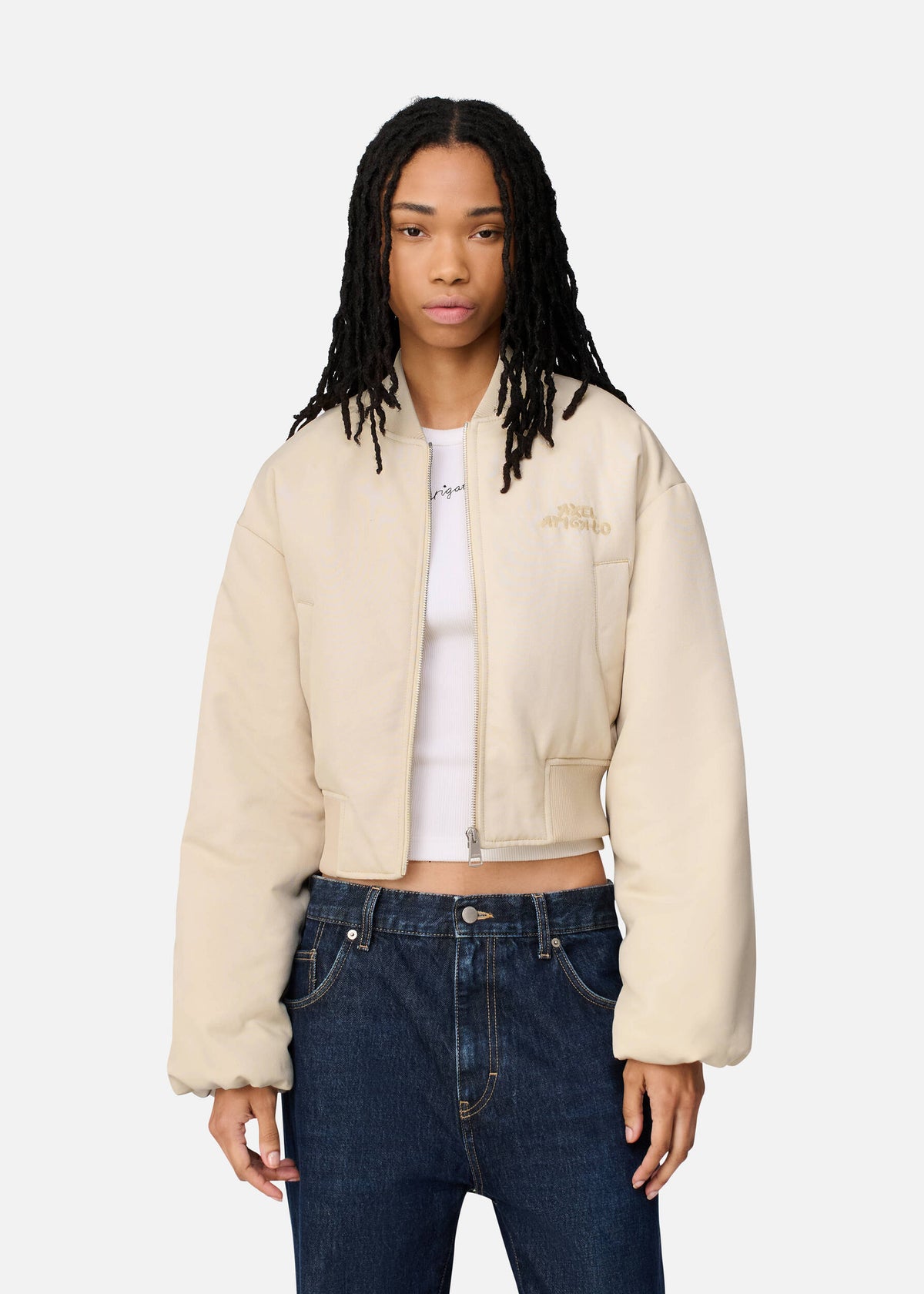 Lola Bomber Jacket - Beige - image 2