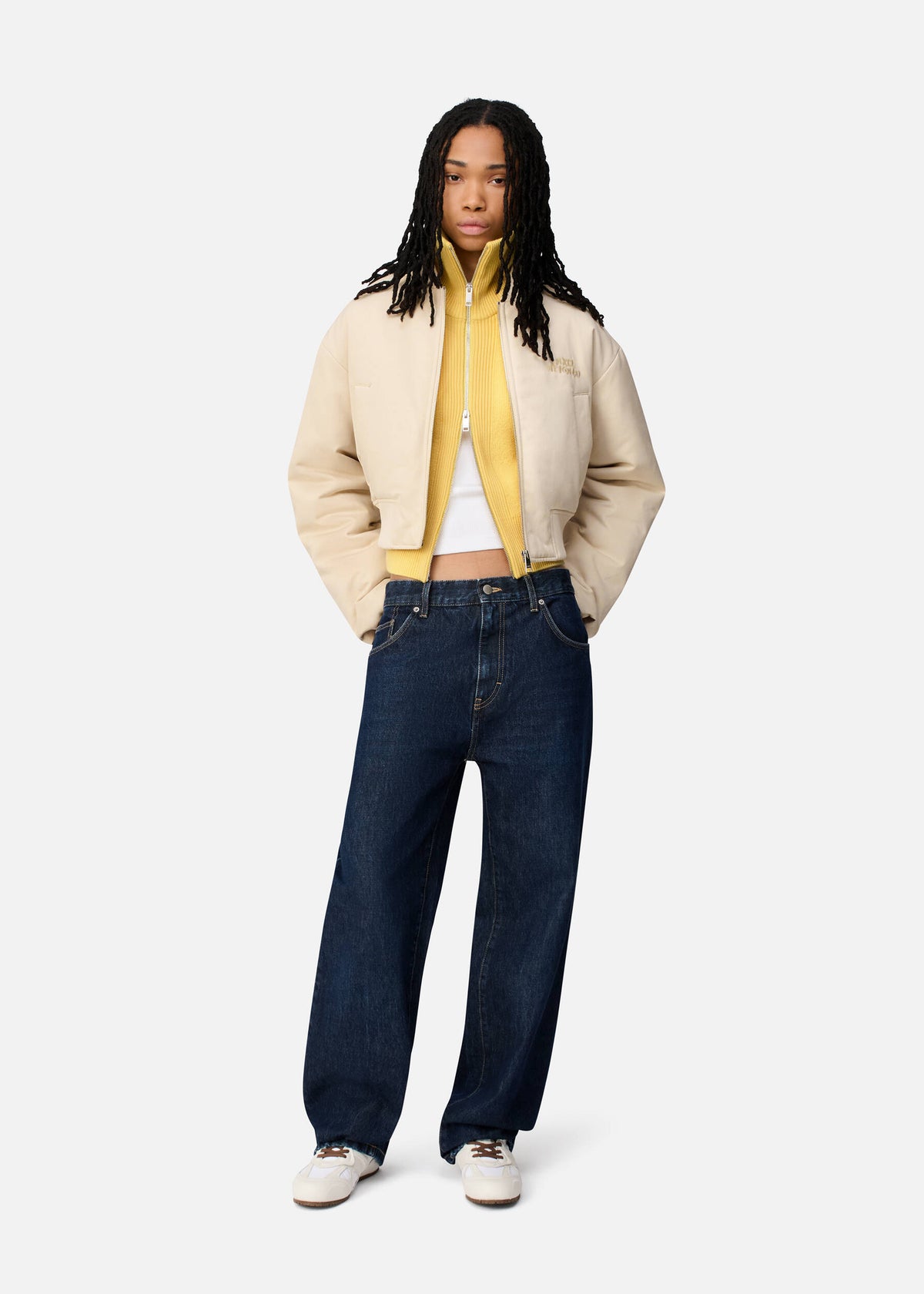 Lola Bomber Jacket - Beige - image 4