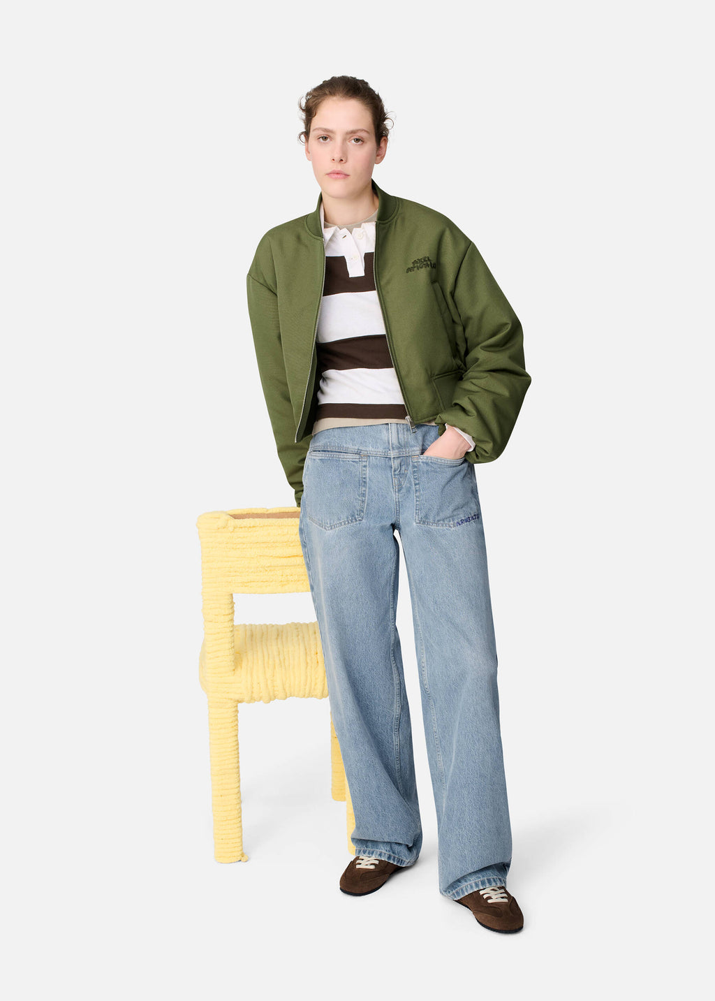 Lola Bomber Jacket - Green - image 6