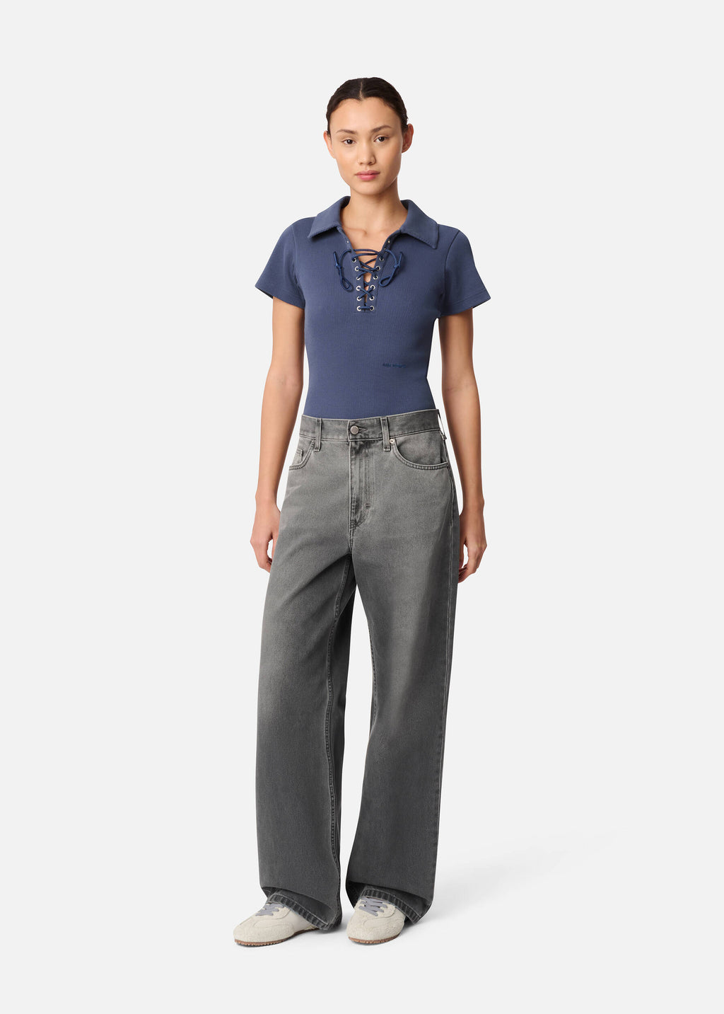 Lidia Straight Jeans - Grey - image 4
