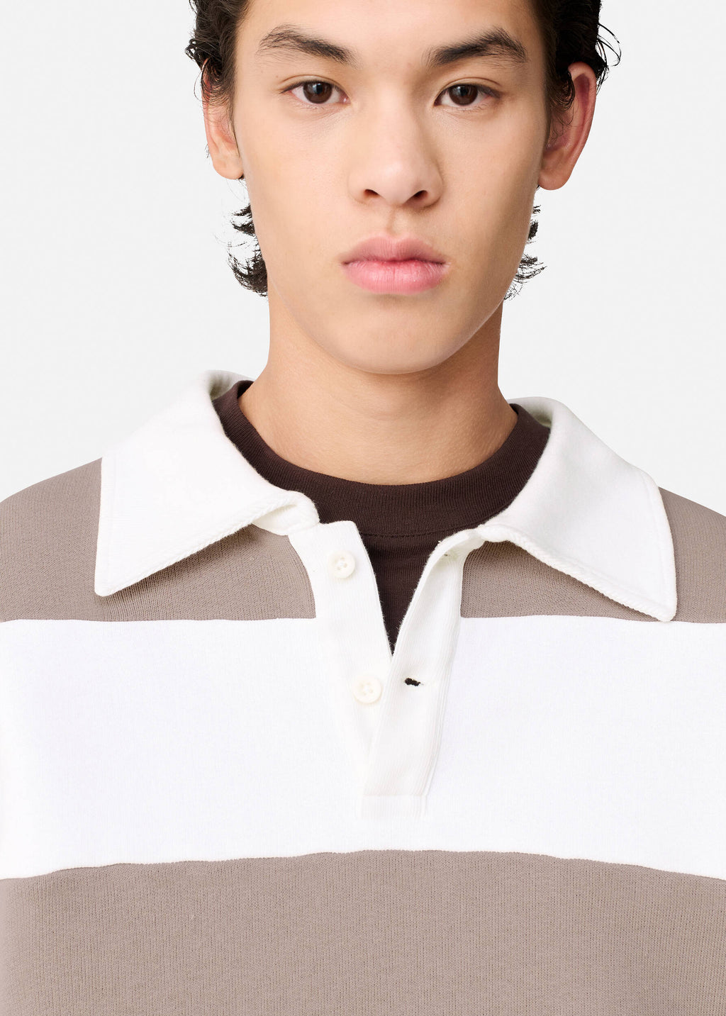 Shift Striped Sweatshirt - White/Stone - image 5