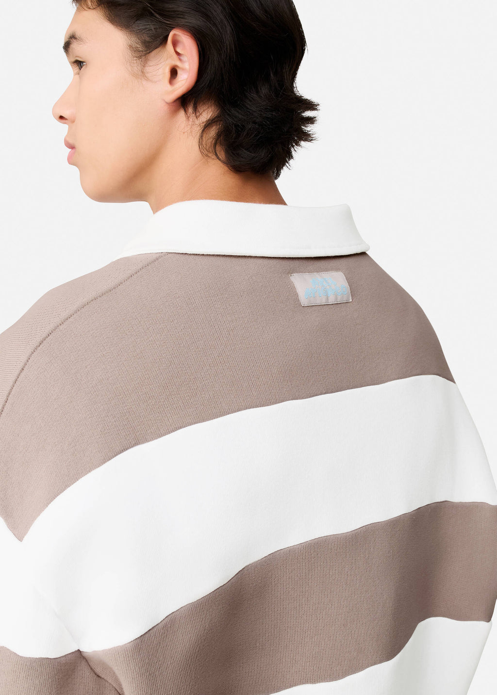 Shift Striped Sweatshirt - White/Stone - image 6