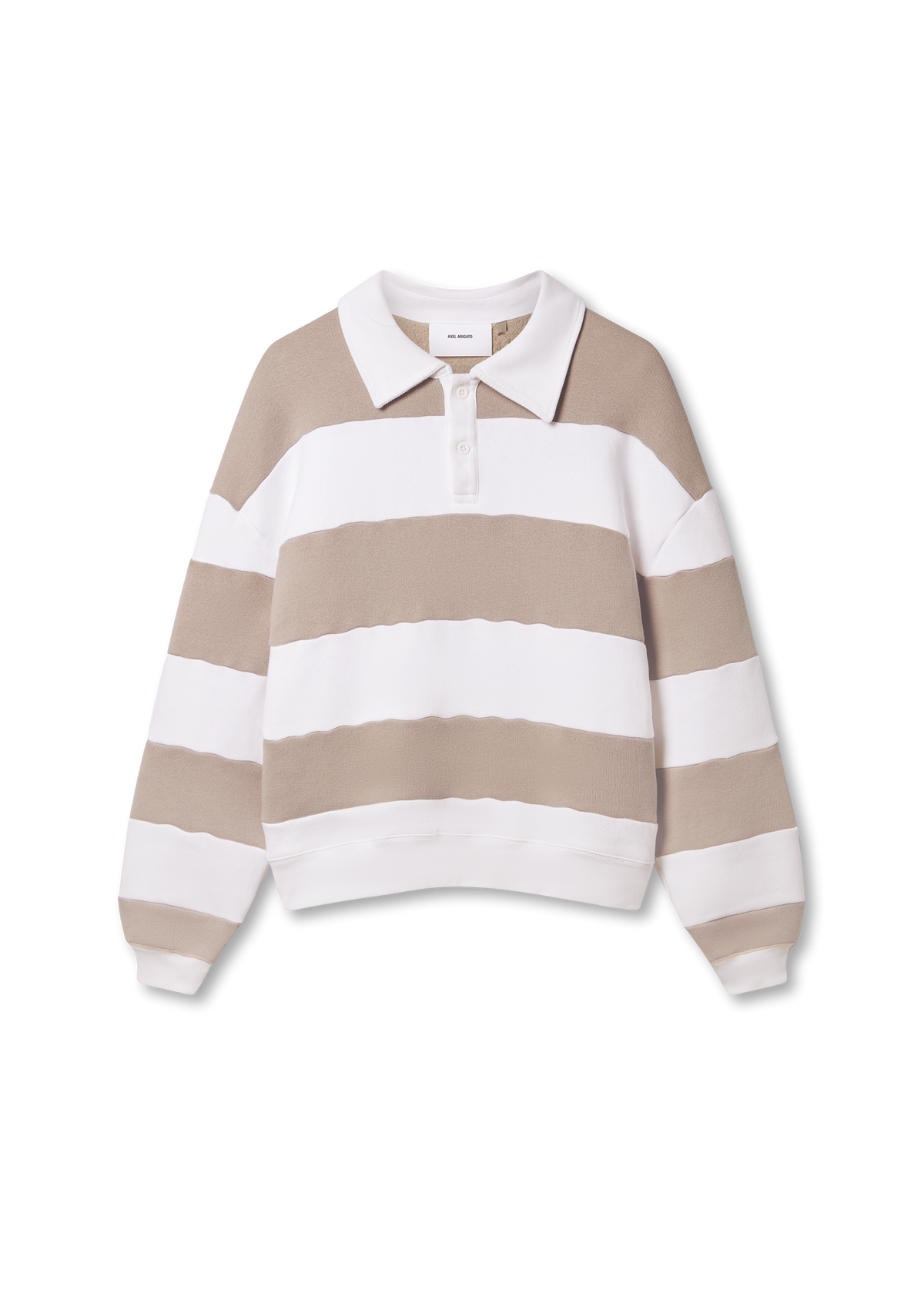 Shift Striped Sweatshirt - White/Stone - image 1