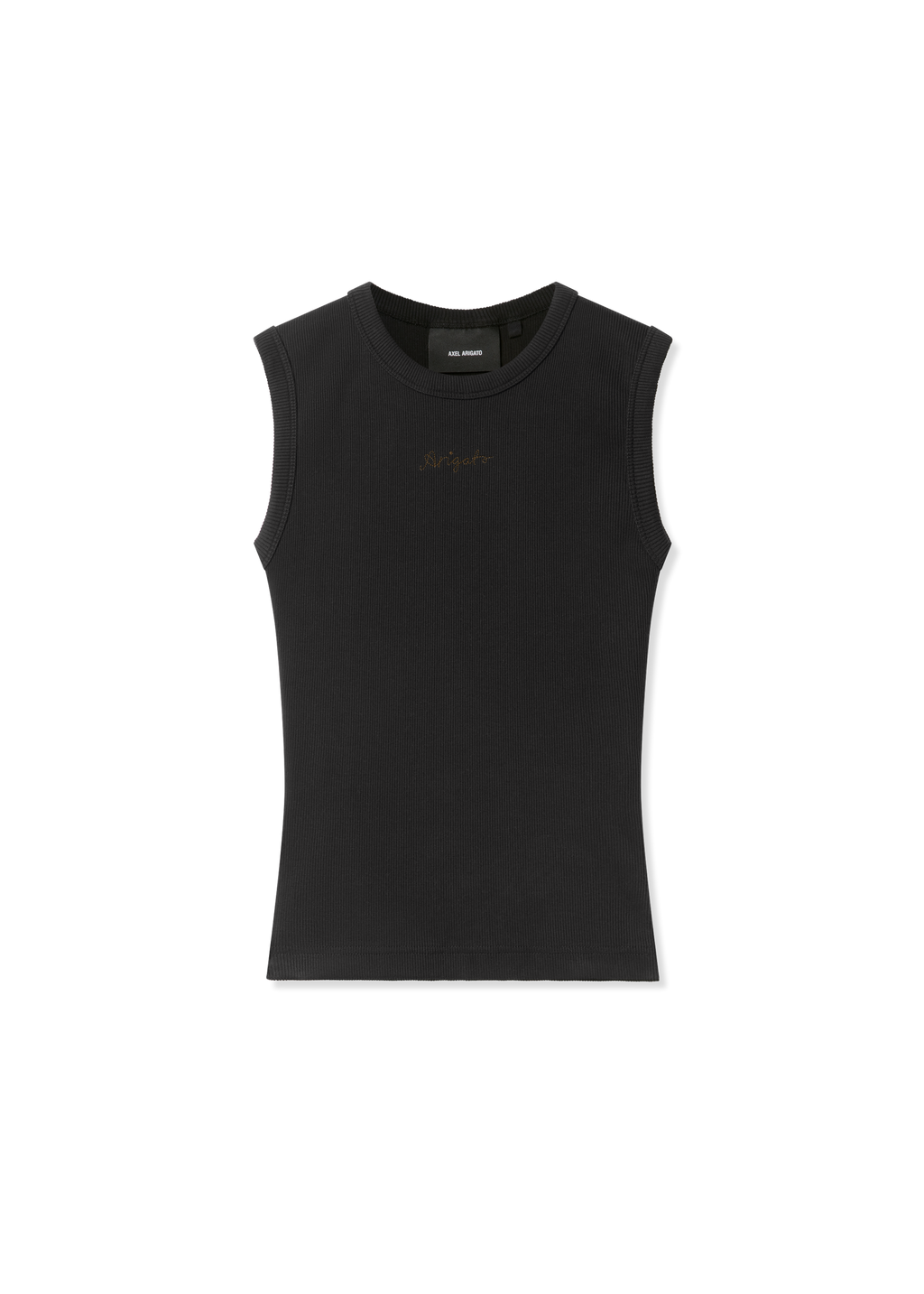 Scoop Ribbed Tank - Black - image 1