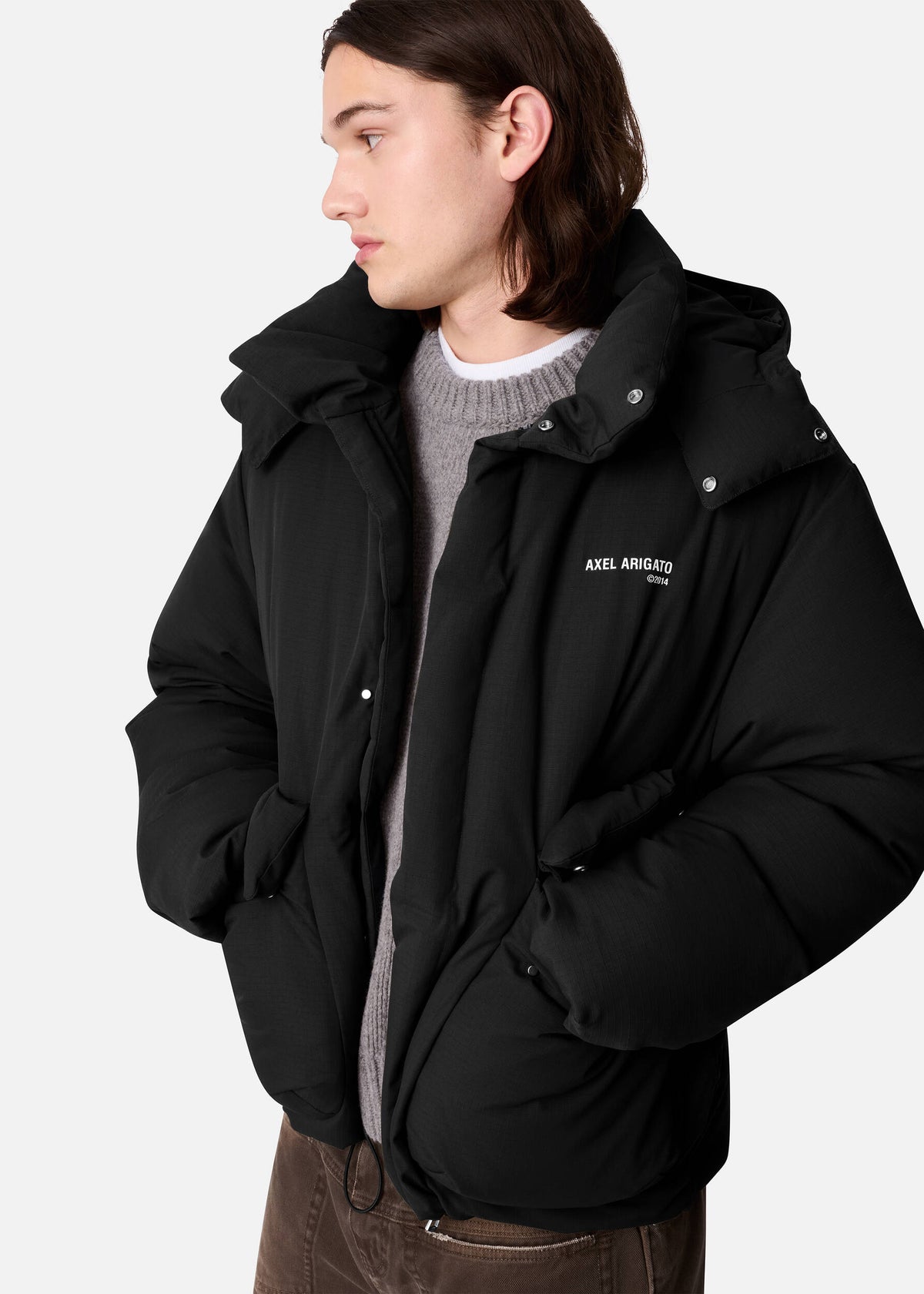 Tent Puffer Jacket - Black - image 8
