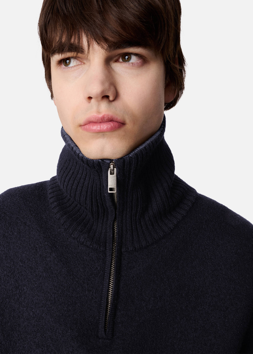 Trace Half Zip Sweater - Black/Dark Grey - image 5