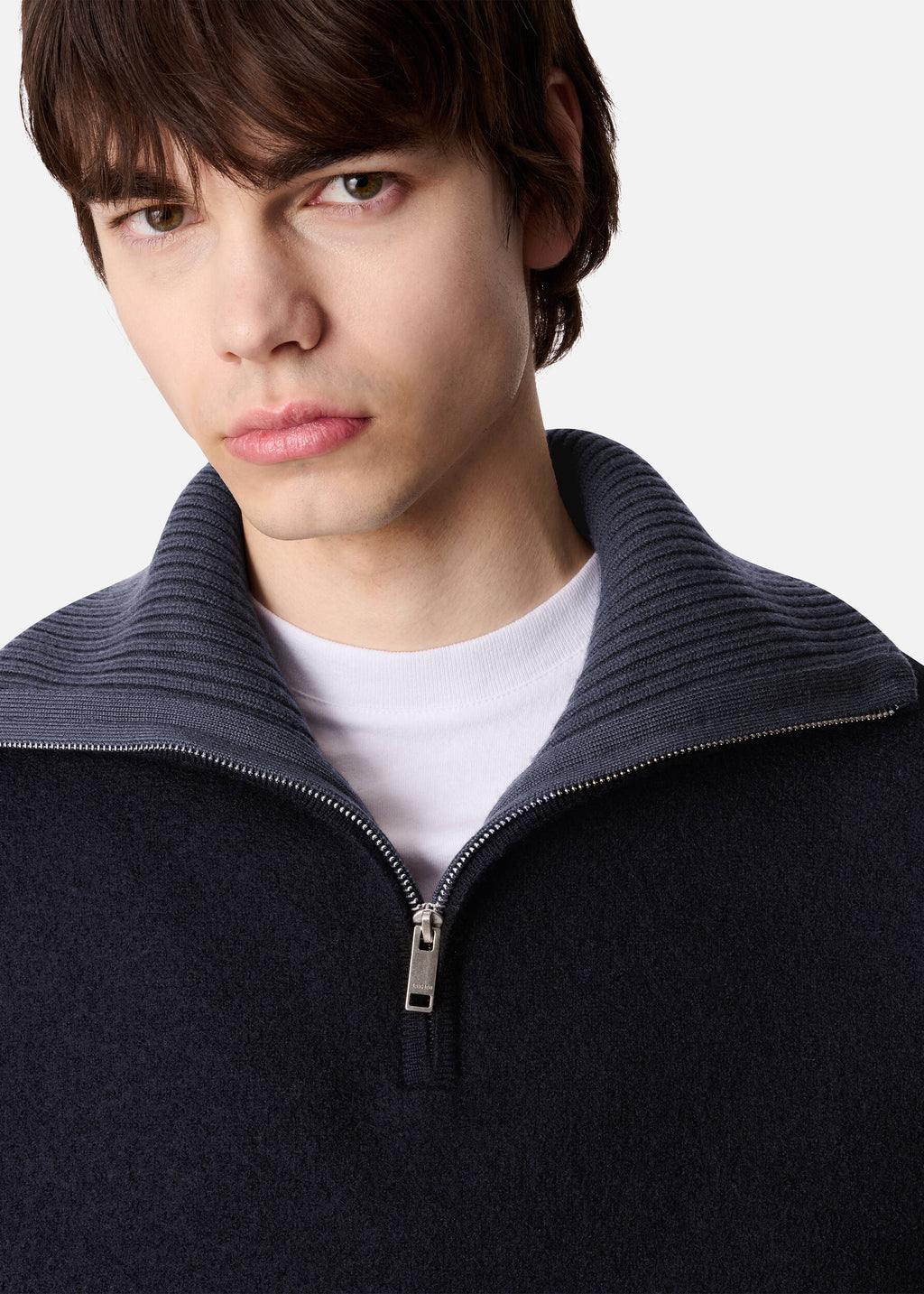 Trace Half Zip Sweater - Black/Dark Grey - image 6