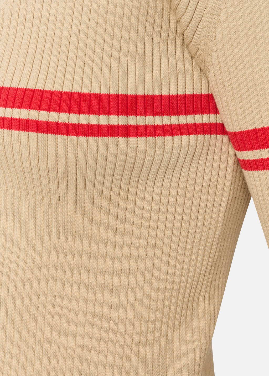 Fleur Cardigan - Beige/Red - image 6