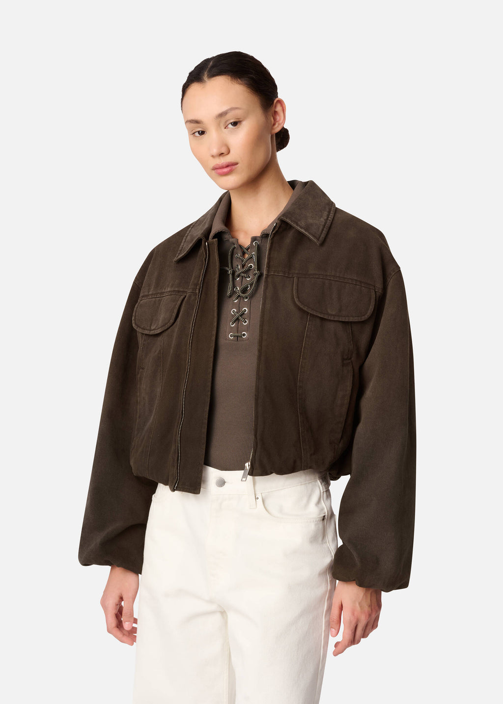 Aerie Jacket - Brown - image 6