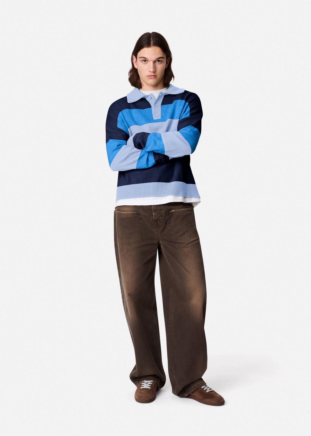 Marine Polo Sweater - Blue - image 4