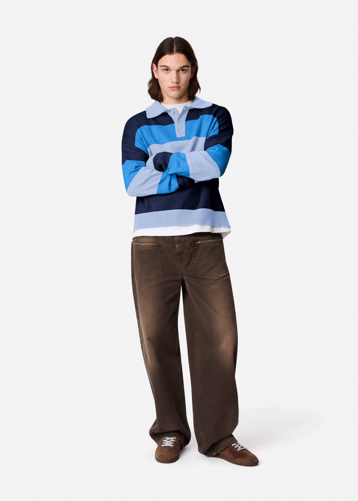 Marine Polo Sweater - Blue - image 4