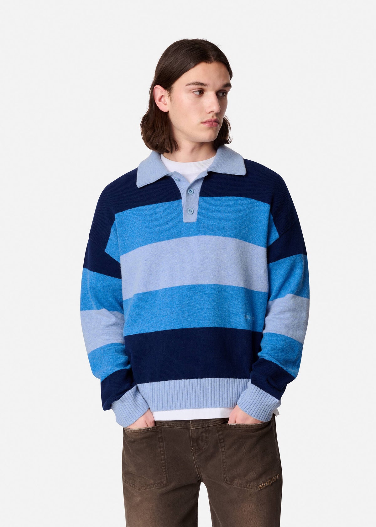 Marine Polo Sweater - Blue - image 5