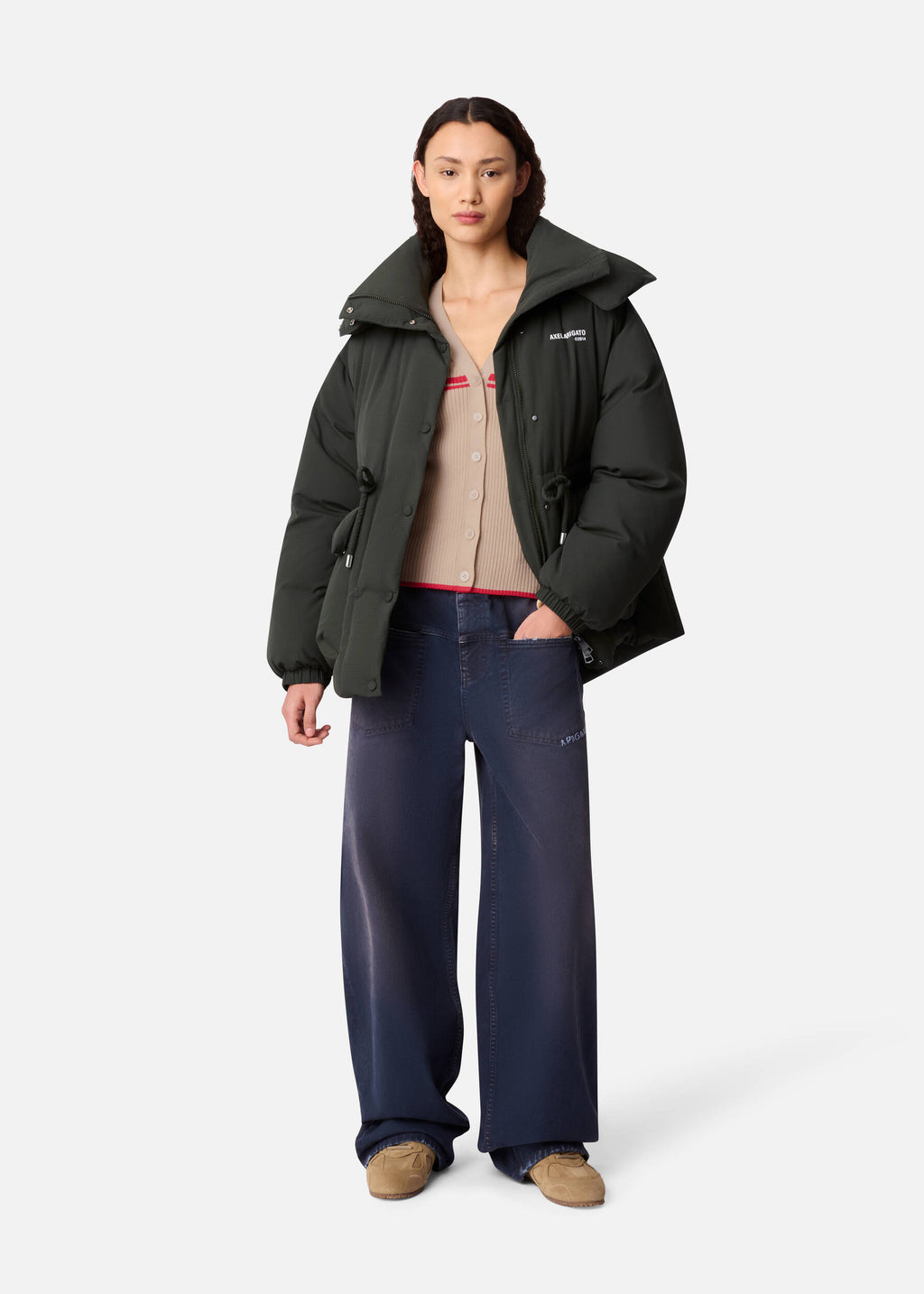 Grove Puffer Jacket - Dark Green - image 4