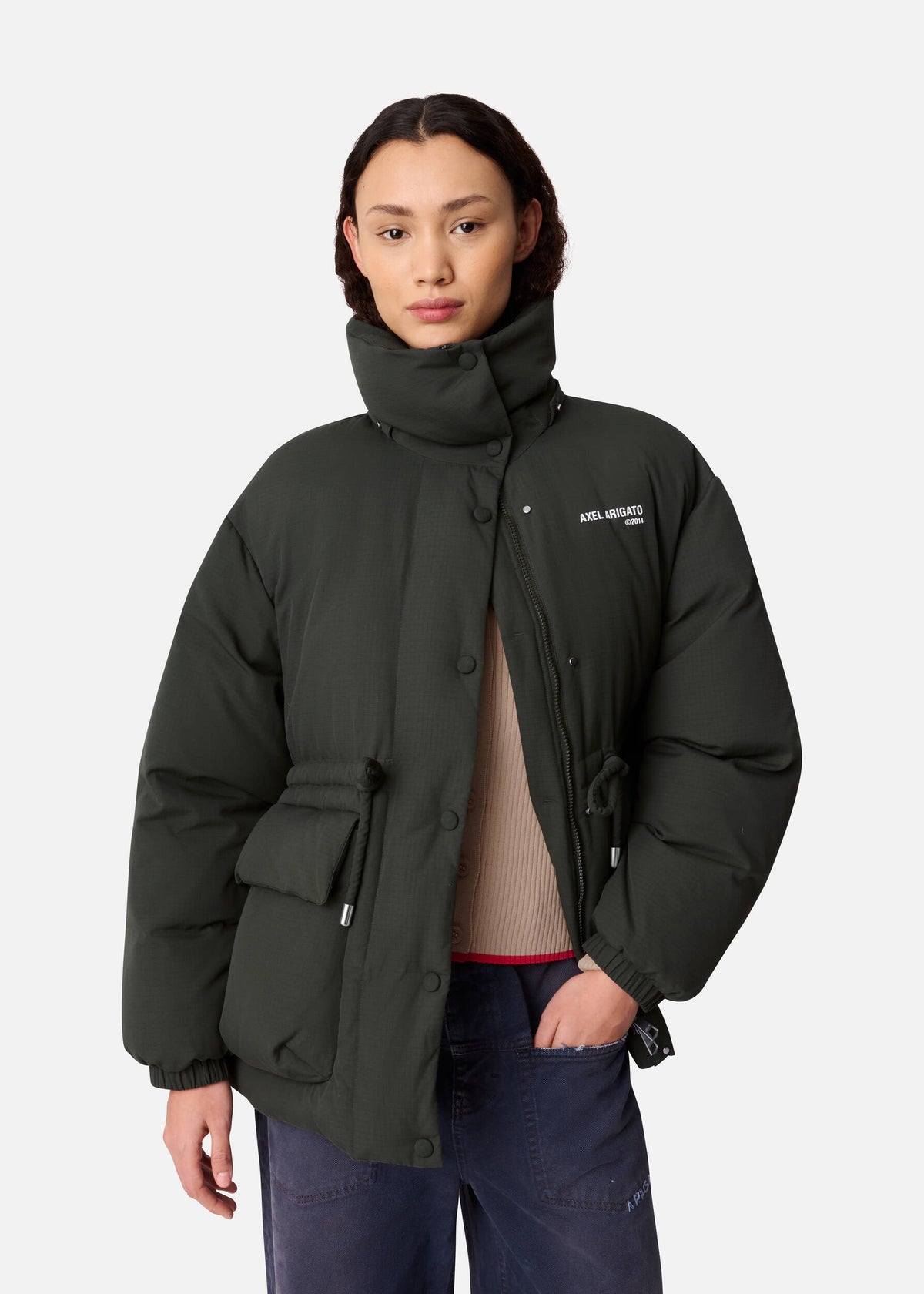 Grove Puffer Jacket - Dark Green - image 6