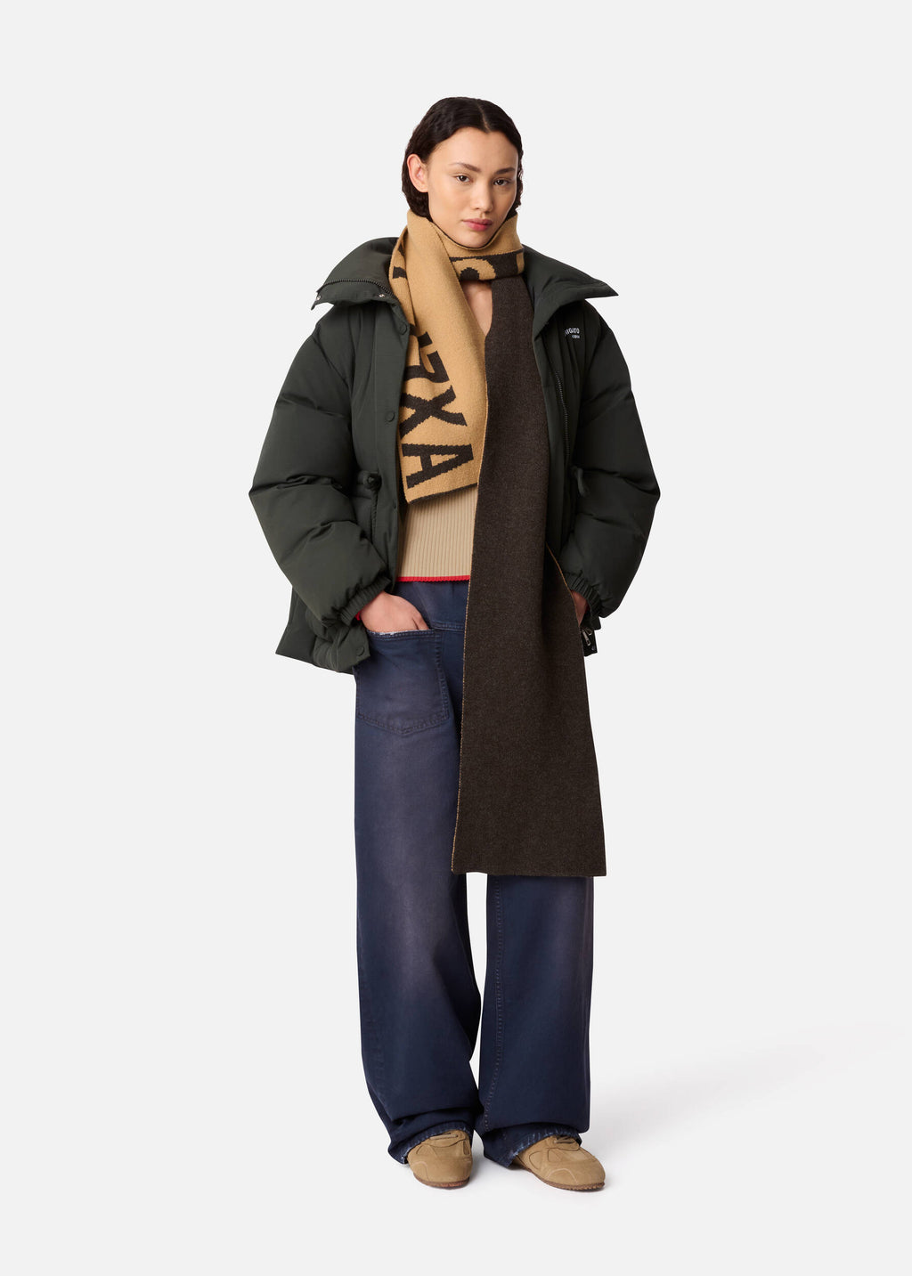 Grove Puffer Jacket - Dark Green - image 7